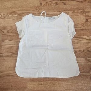 EUC Vineyard Vines White Eyelet Short Sleeve Top, Size M